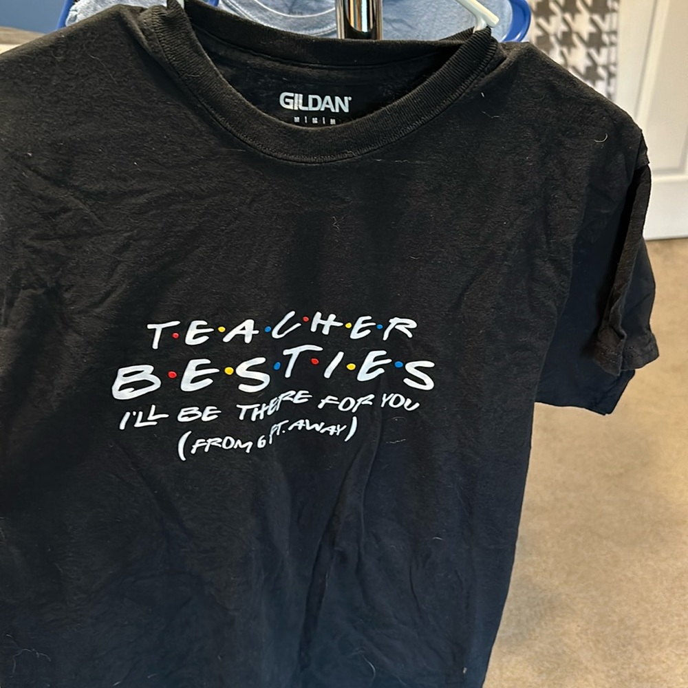 “Teacher bestie from 6ft away” tee